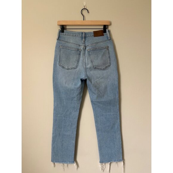 Madewell the Perfect Vintage Mom Jeans Petite Distressed High-Rise Stretch Denim - Picture 7 of 12
